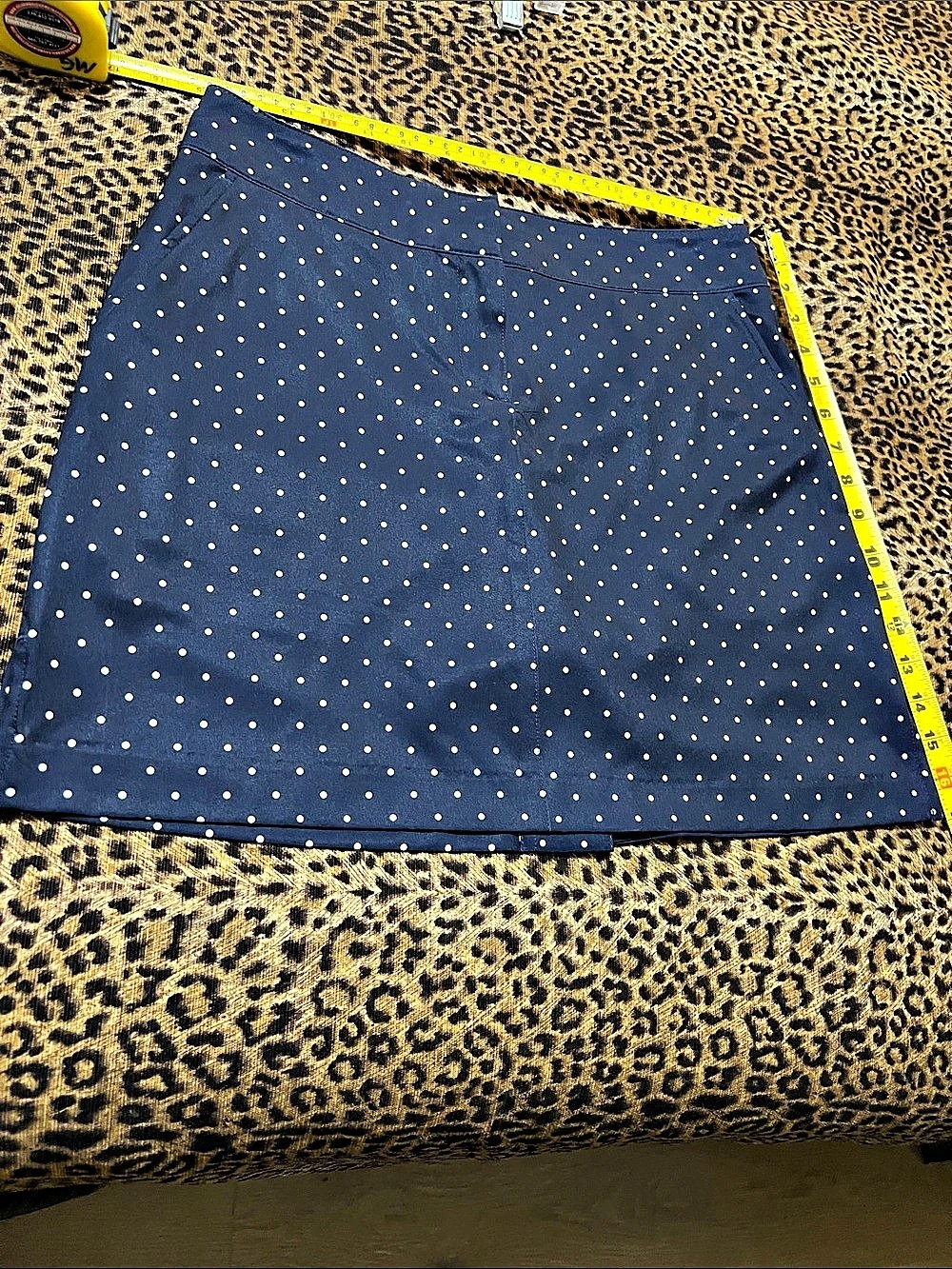 Izod NAVY W/tiny white Polka Dots Skort/Skirt Size 2